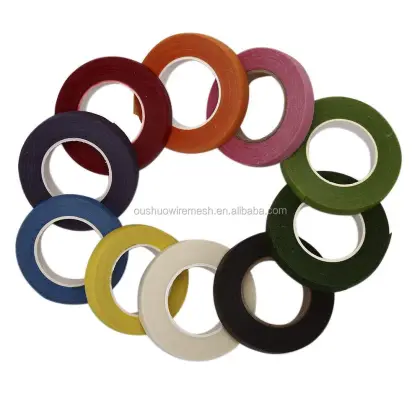 Green Floral Stem Tape: Paper Floral Tape for Flower Stem Wrapping