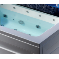 Bañera de hidromasaje de acrílico de lujo con LED de colores
