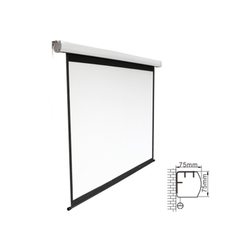 120\" Fiberglass Fabric Electric Projection Screen with 4:3 Aspect Ratio