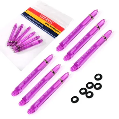 CUESOUL 5 Colors Darts Shafts Nylon 6pcs 2BA Dart Shaft For Professional Darts Plastic Dart Shafts Accessories