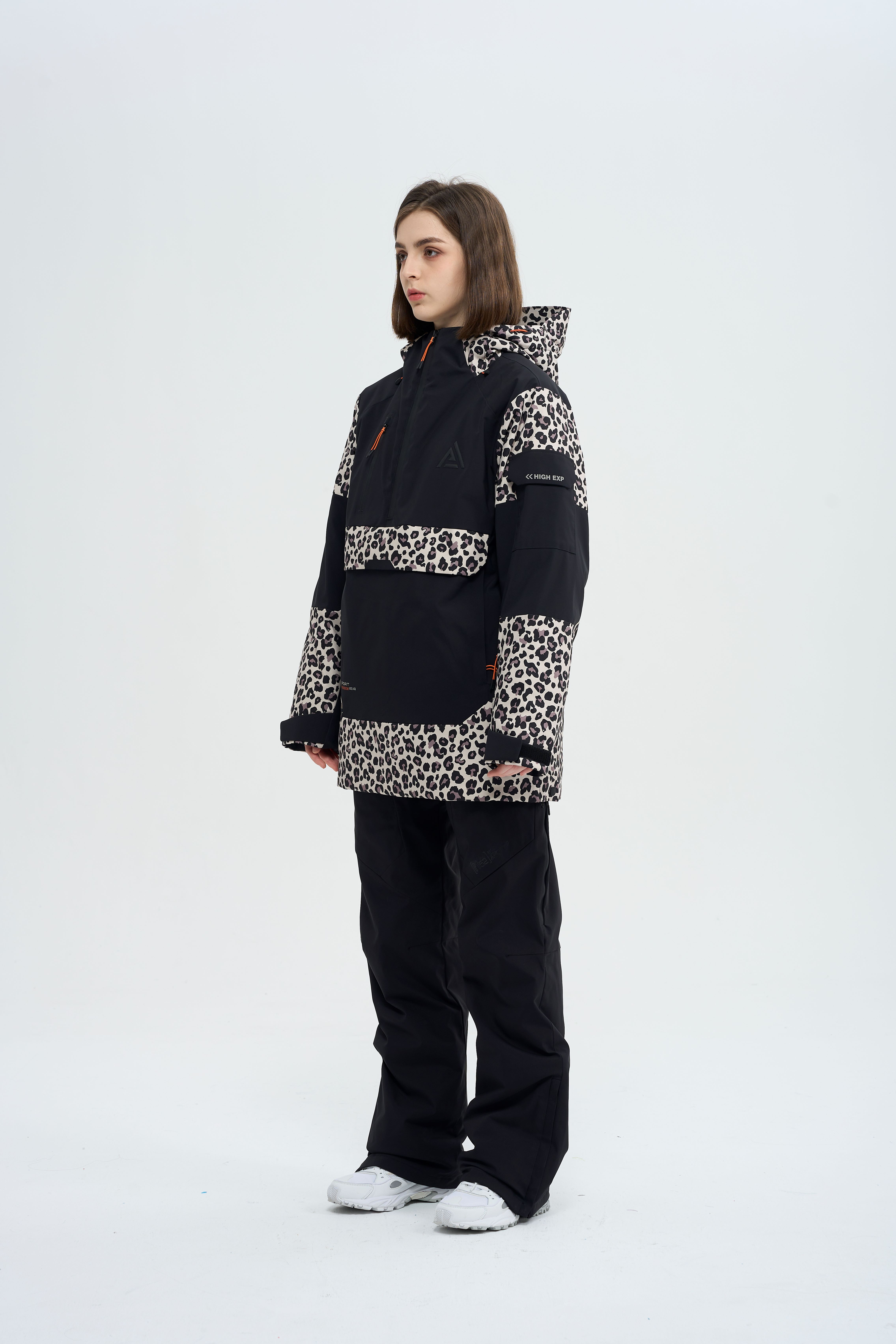 Skiwear women's single and double board hooded