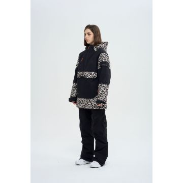 Skiwear women's single and double board hooded