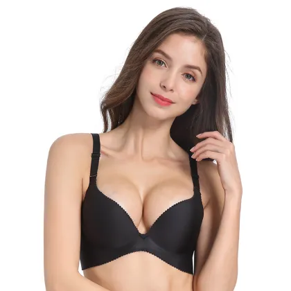 Smooth French Sexy Pushup One Piece Bra