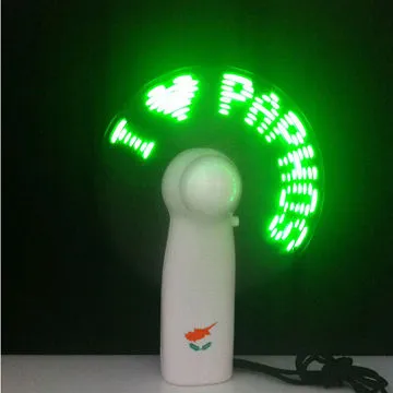 Hot Flashes Handed Message Flashing Fan