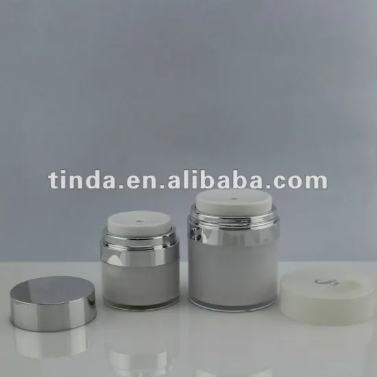 30g 50g Airless PMMA cream packaging cosmetic plastic jar