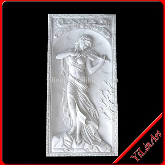 Park garden design natural stone wall sculpture marble relief