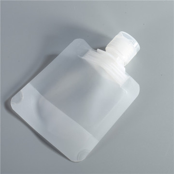 envase transparente stand up pouch con pico