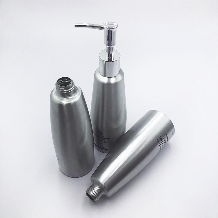 custom made empty aluminum bottle best quality cosmetic package