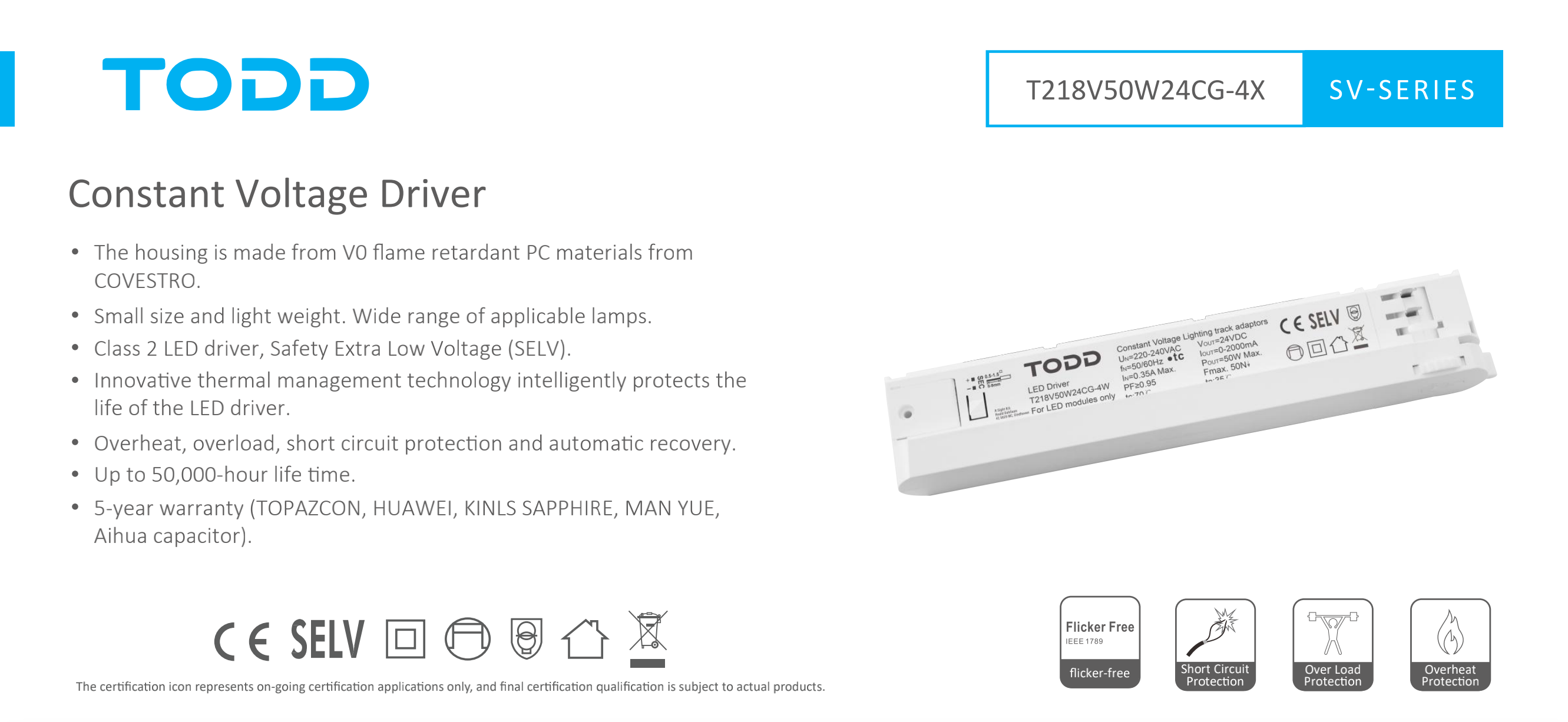 led driver T218V50W24CG-4X
