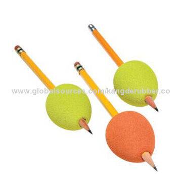 Hand-on learning high quality silicone non-slip egg shape pencil grips topper