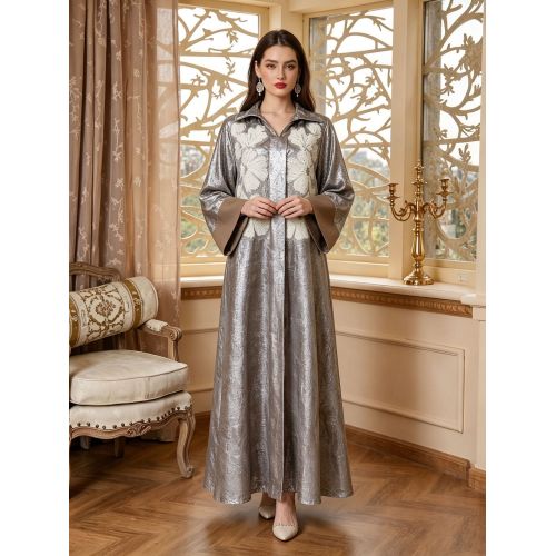 لباس ابایای لوکس گلدوزی شده