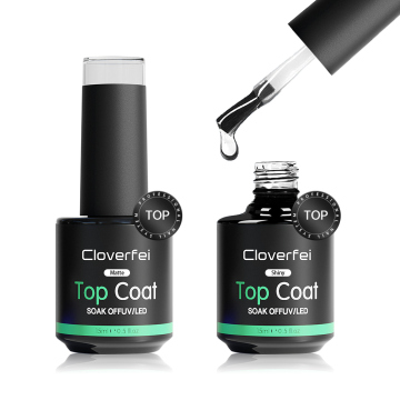 HEMA Free UV Gel Top Coat และ Base Coat สำหรับเล็บ