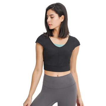 Custom Athletic Women Crop Top Yoga Fitness Wear