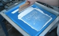 Mesin cetak layar Desktop manual untuk kartu nama, plastik