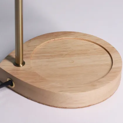 High Quality Wood Base Candle Warmer Lamp with Adjustable Switch - Factory Wholesales