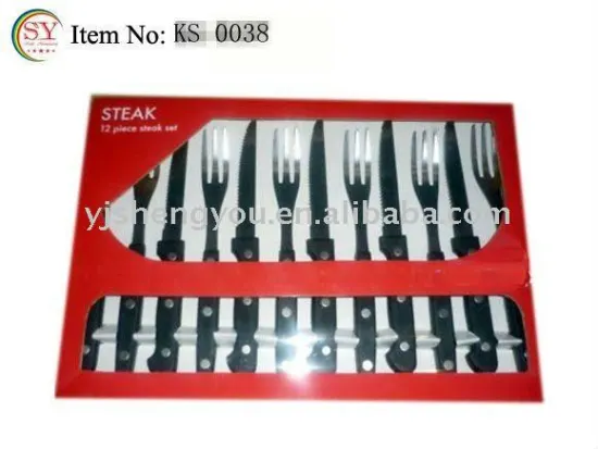 kitchen cutlery sets plastic handle