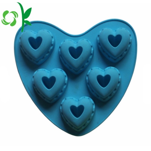 Moldes de doces de chocolate em forma de coração