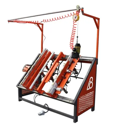 USA Style High-Efficient Wooden Stringer Pallet Nailing Machines