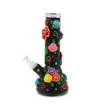 Black rose Glass Beaker Bong