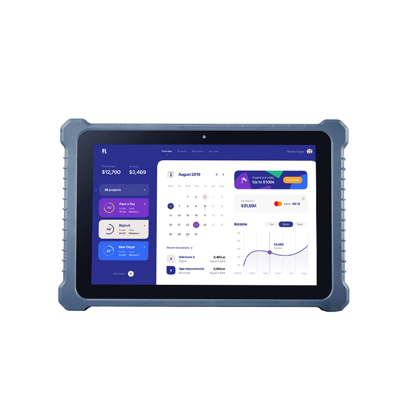 OEM fanless Android industrial touch screen panel pc