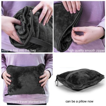 Travel Blanket Pillow Travel blanket pillow with logo Manufactory