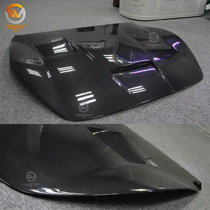 DMC Style Carbon Fiber Engine Hood Cover for Maserati GranTurismo Convertible Coupe 2008-2014