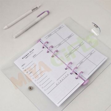 Insertos de papel de carpeta de anillo A6 de alta calidad para planificadores y revistas