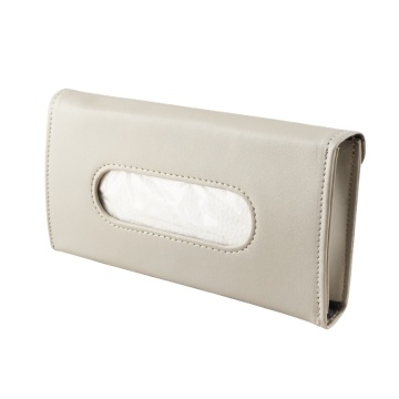 PU Leather Car Rearview Mirror Tissue Box