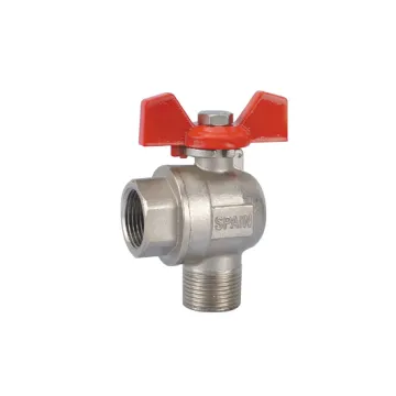 Brass Angle ball valve F/M for heating system