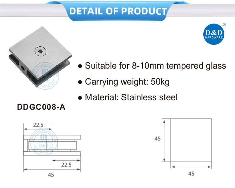 frameless glass door accessories