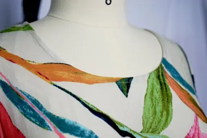 Women's patchwork long skirt