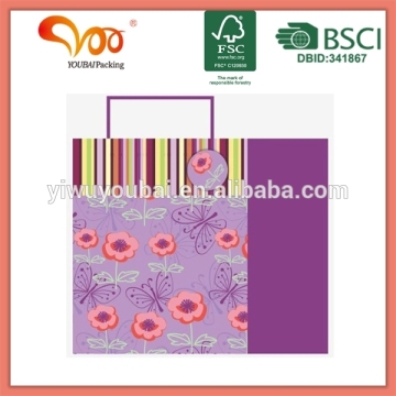2016 New Arrival Good Quality Eco-friendly biodegradable plastic fold over die cut bag