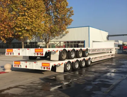 Flatbed Semi Trailer Low Bed Trucks And Trailers