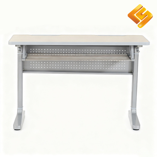 Двойной студенческий стол из алюминиевого сплава с фиксированным стулом