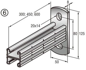 Brazo soporte pared y cuerpo