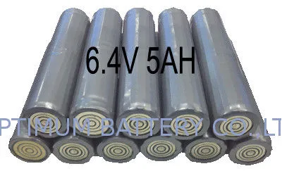 6.4v 5ah Flashlight Lithium Iron Phosphate Batteries , Torch Light Use