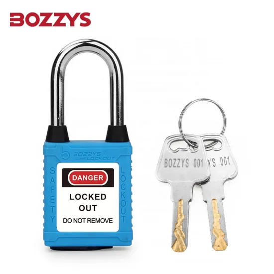 Loto Custom Plastic Lockout Padlock - Keyed Different with Master Key & Dustproof for Industrial Equipment