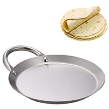 Arco redondo acero inoxidable tortillas sartén