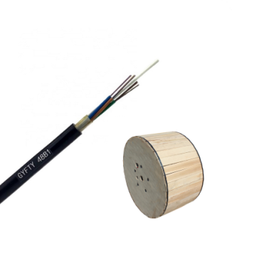1 KM/2 KM MOQ PE Sheath Outdoor Non-Armored Stranded Loose Tube Aerial Duct GYFTY G652D Fiber Optical Cable