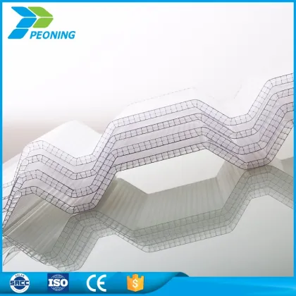 Best price Bayer material corrugated polycabonate sheet