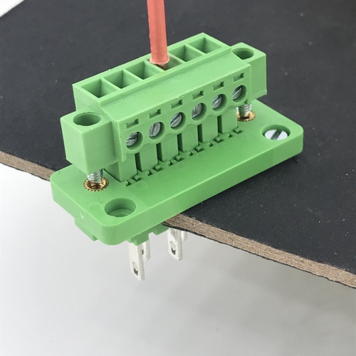 6 pin through wall mounting pluggable terminal block