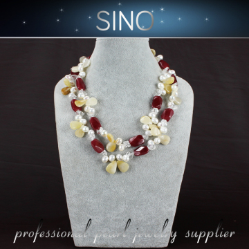 wholesale fashion pearl necklace jewelry set 2015 new design