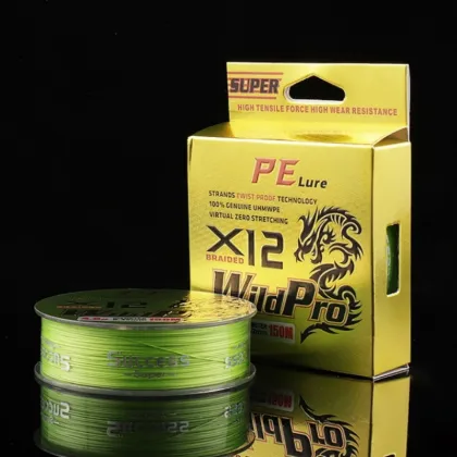 Wear-resistant Anti-bite 12x PE Braided Fishing Line, Green, 0.28mm, 150m