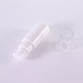 Opal White Lotion Bottle With Transparent Overcap