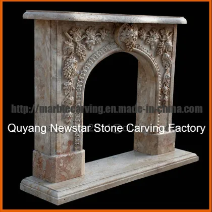 Marble Fireplace Surround Statues Fireplace Mantel Double Fireplace