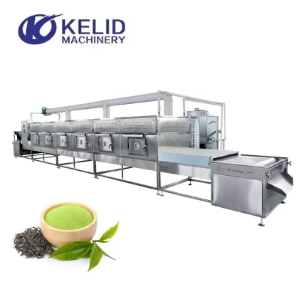 Herbs Microwave Dryer Drying Tunnel Machine for Rose Osmanthus Petals Lotus Leaves Honeysuckle