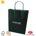 Black Printed Kraft Paper Gift Shopping Bag