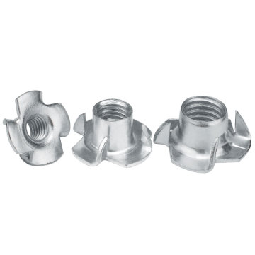 Stainless Steel T-Nut Assortment: M6 and M8 Sliding Drop Slot Four Claw Tee Nuts
