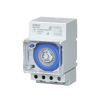 iGERCN SUL181h 220V-240V 16A 24 Hour Mechanical Timer Switch for DIN Rail Mounting
