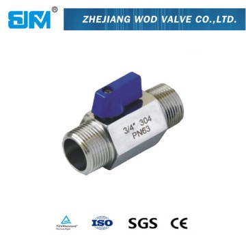 Mini Ball Valve with External Screw Thread